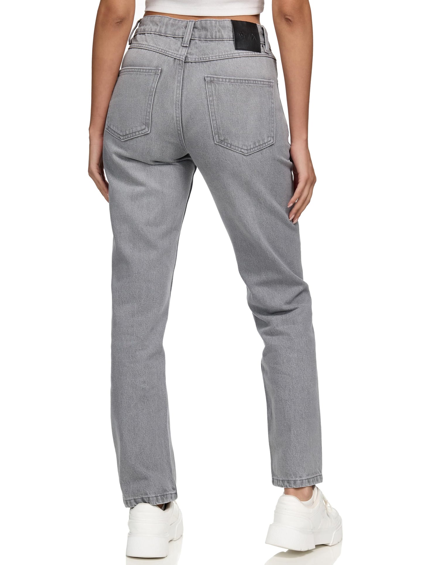 REPUBLIX Women’s Loose Fit Jeans RJ-1002 – Mid-Rise 100% Cotton Denim