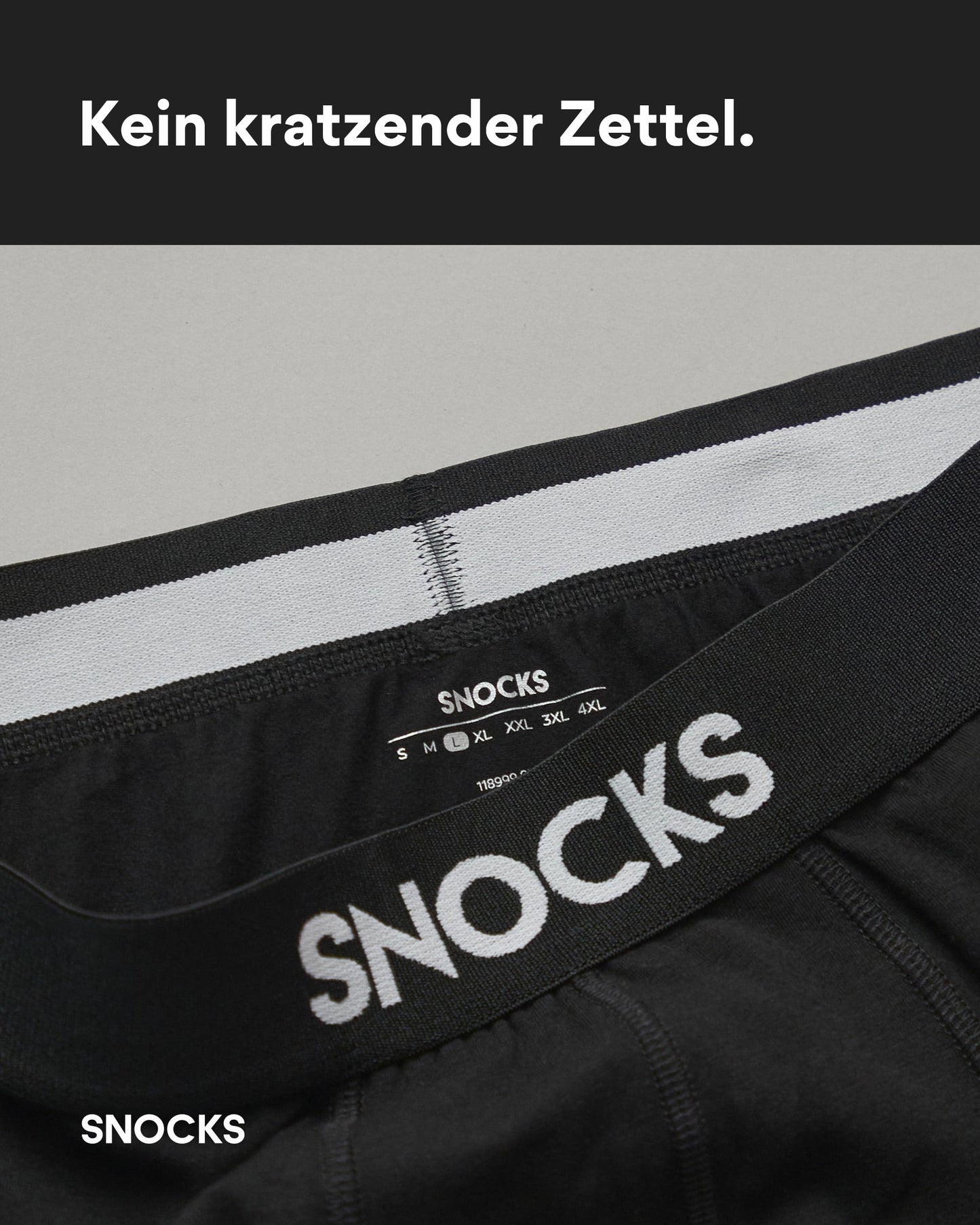Snocks Long Boxer Shorts for Men, Organic Cotton (6-Pack)