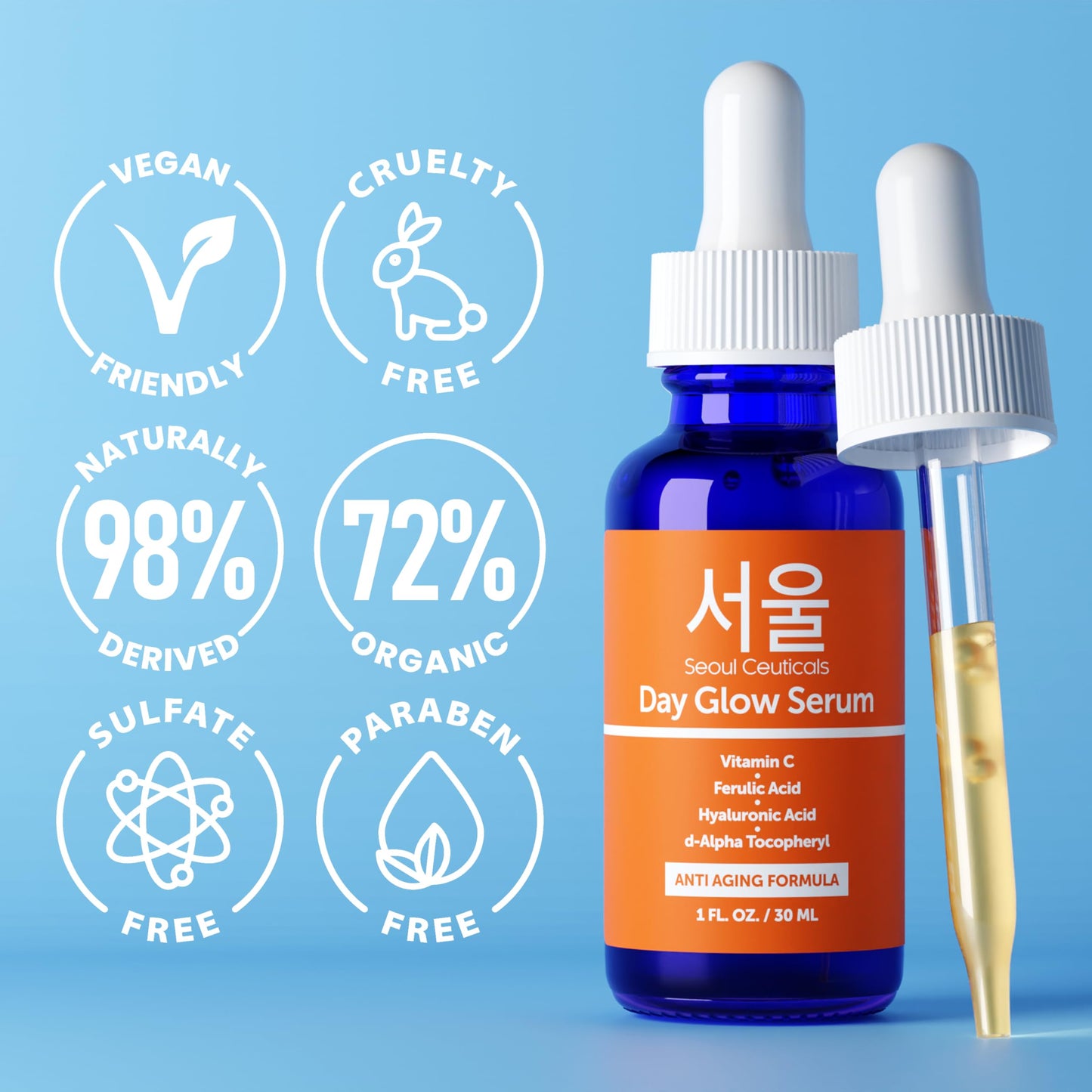 SeoulCeuticals Vitamin C Serum for Bright, Youthful &amp; Hydrated Skin