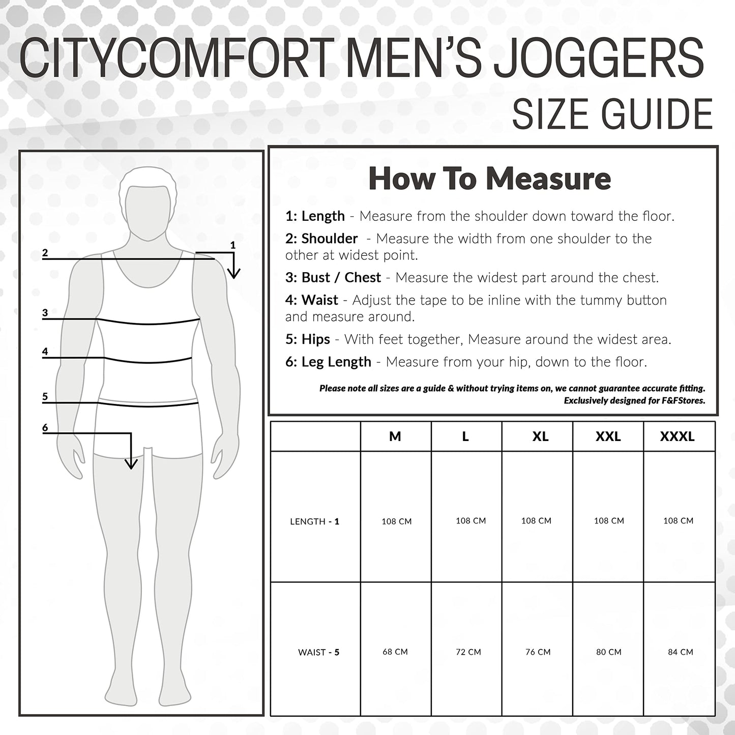 CityComfort Men’s Jogging Pants