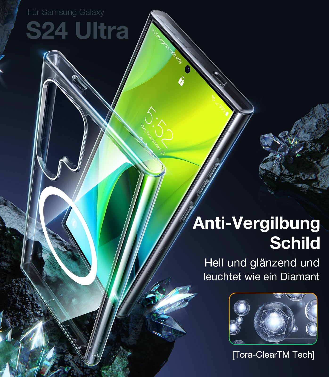 TORRAS For Samsung Galaxy S25 Ultra Case for MagSafe No.1 Protective Power and Magnetic Force S25 Ultra Case Military Level Shockproof Scratch-Resistant with Airbags Hard Case Protective Case Guardian 