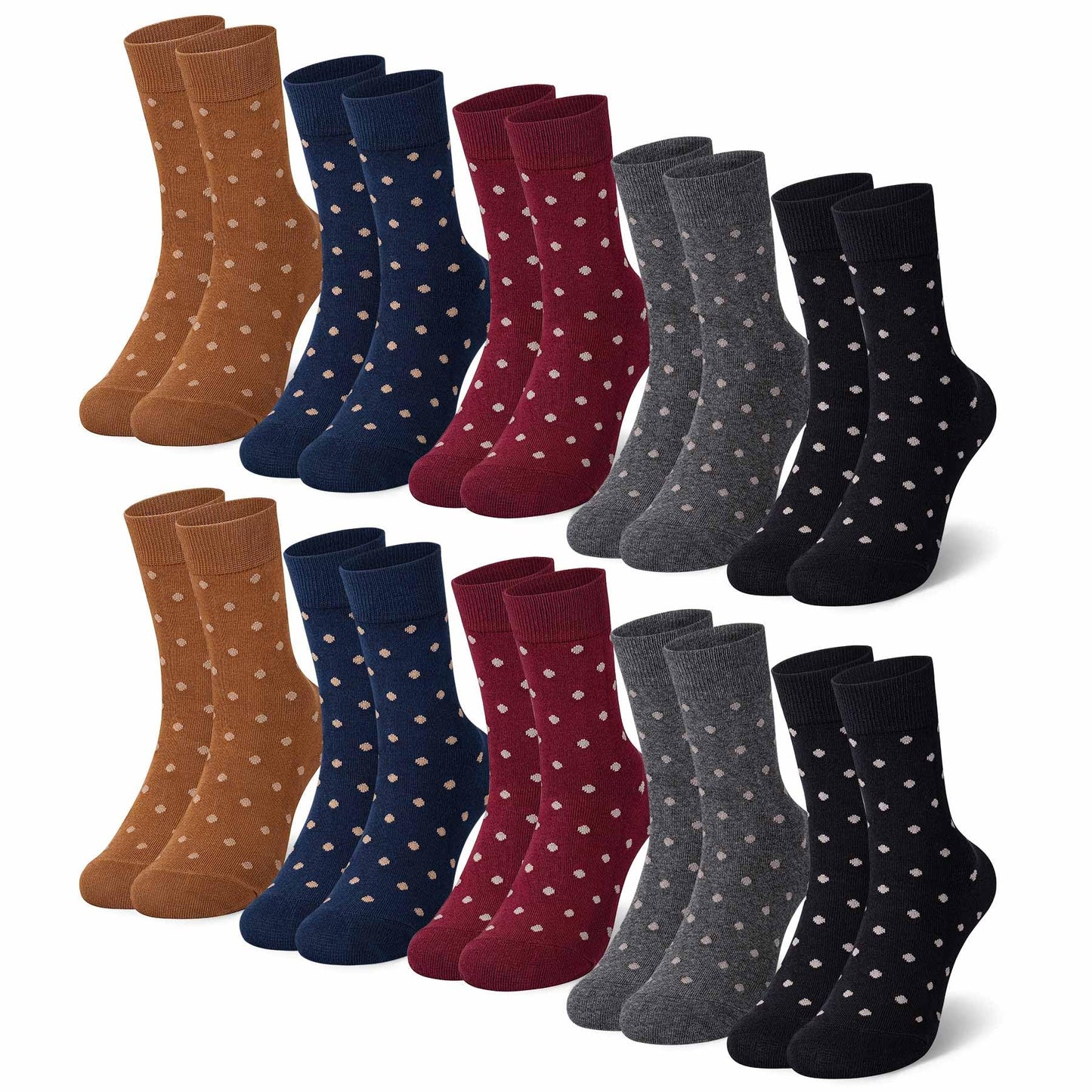 Falechay Women's Socks 10 Pairs – Colorful Cotton Sports Socks