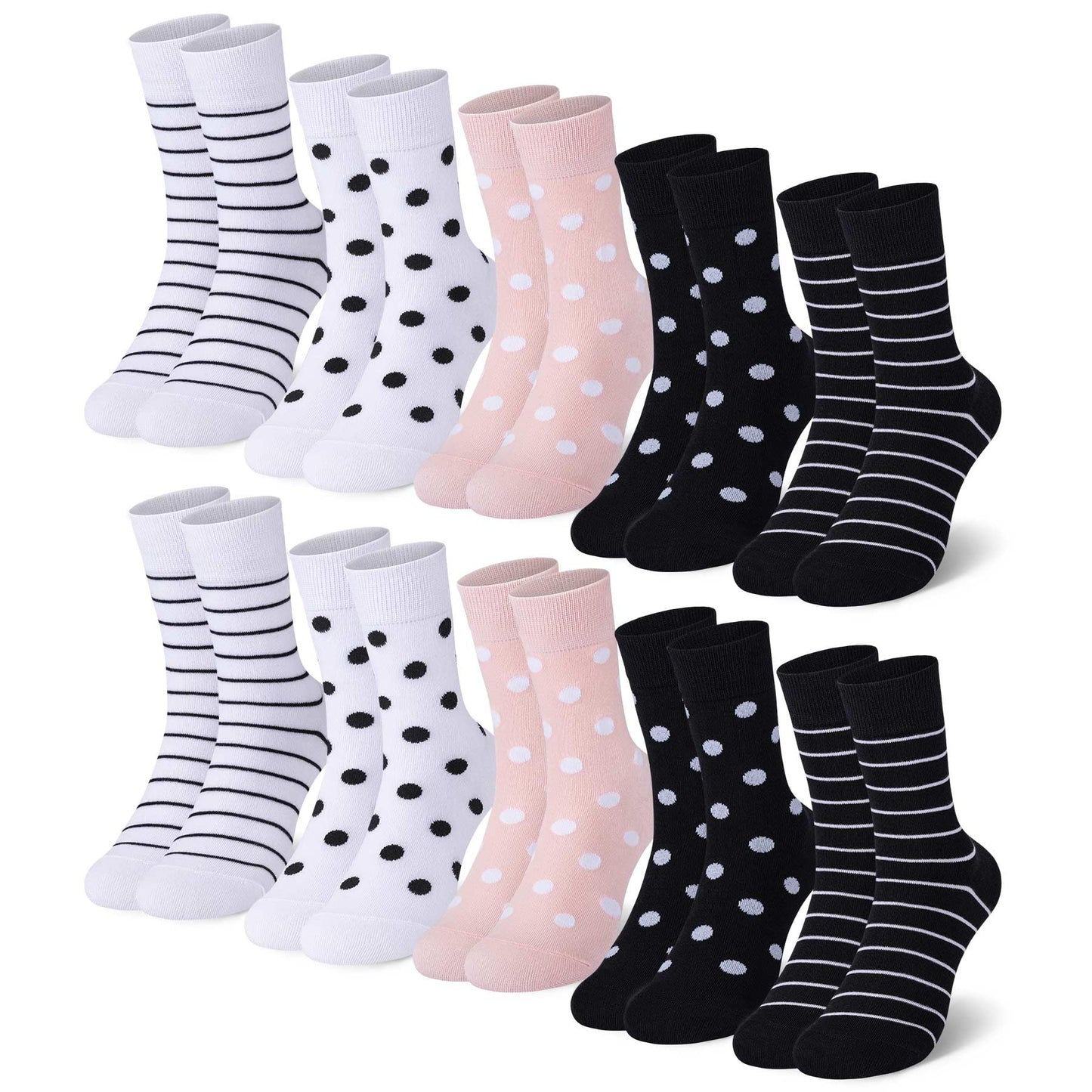 Falechay Women's Socks 10 Pairs – Colorful Cotton Sports Socks