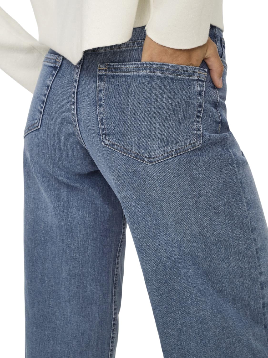 ONLY Women’s High Waist Wide Leg Jeans
