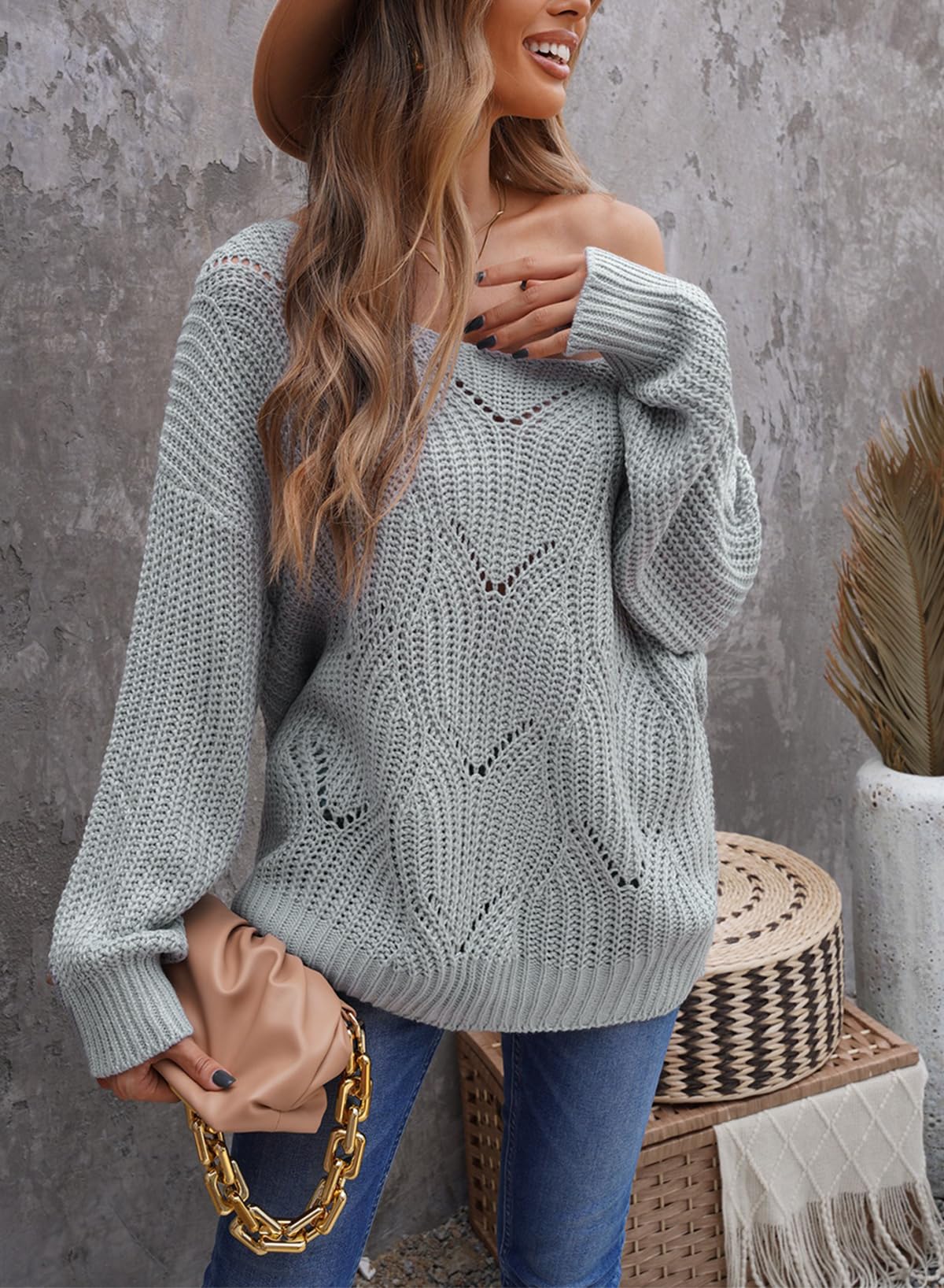 Dokotoo Women’s Knit Sweater – Elegant Crewneck Pullover