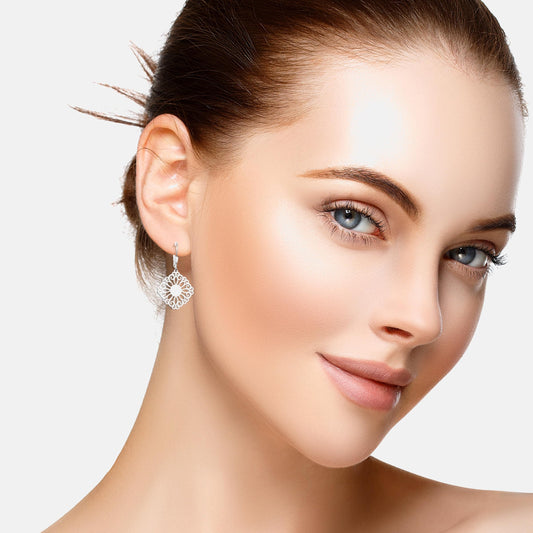 SOFIA MILANI 925 Sterling Silver Drop Earrings
