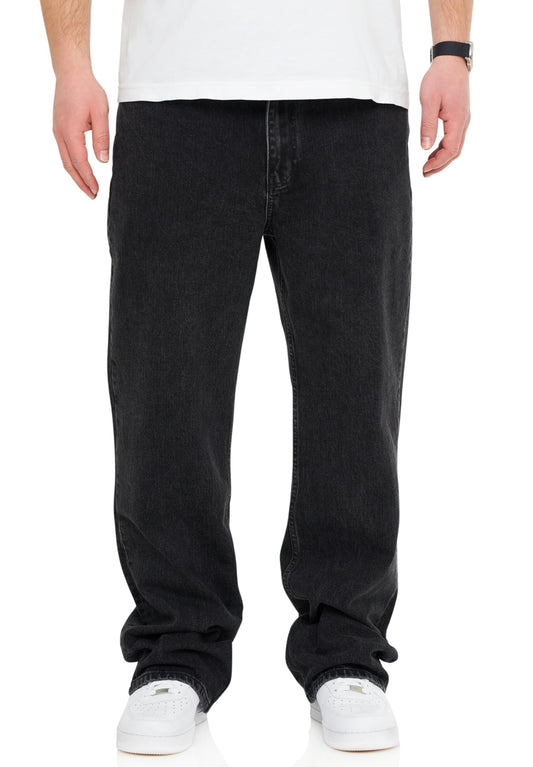 BEHYPE Men’s Loose-Fit Jeans – 100% Cotton Denim Baggy Pants