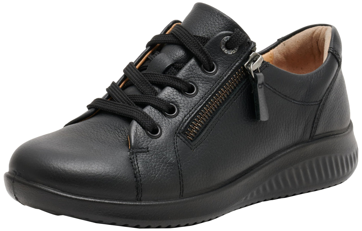 Jomos Women's Allegra Sneakers – Leather Lace-Up with Zipper