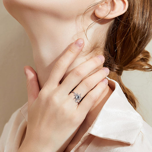 Adramata 2-Piece Anxiety Spinner Rings for Women