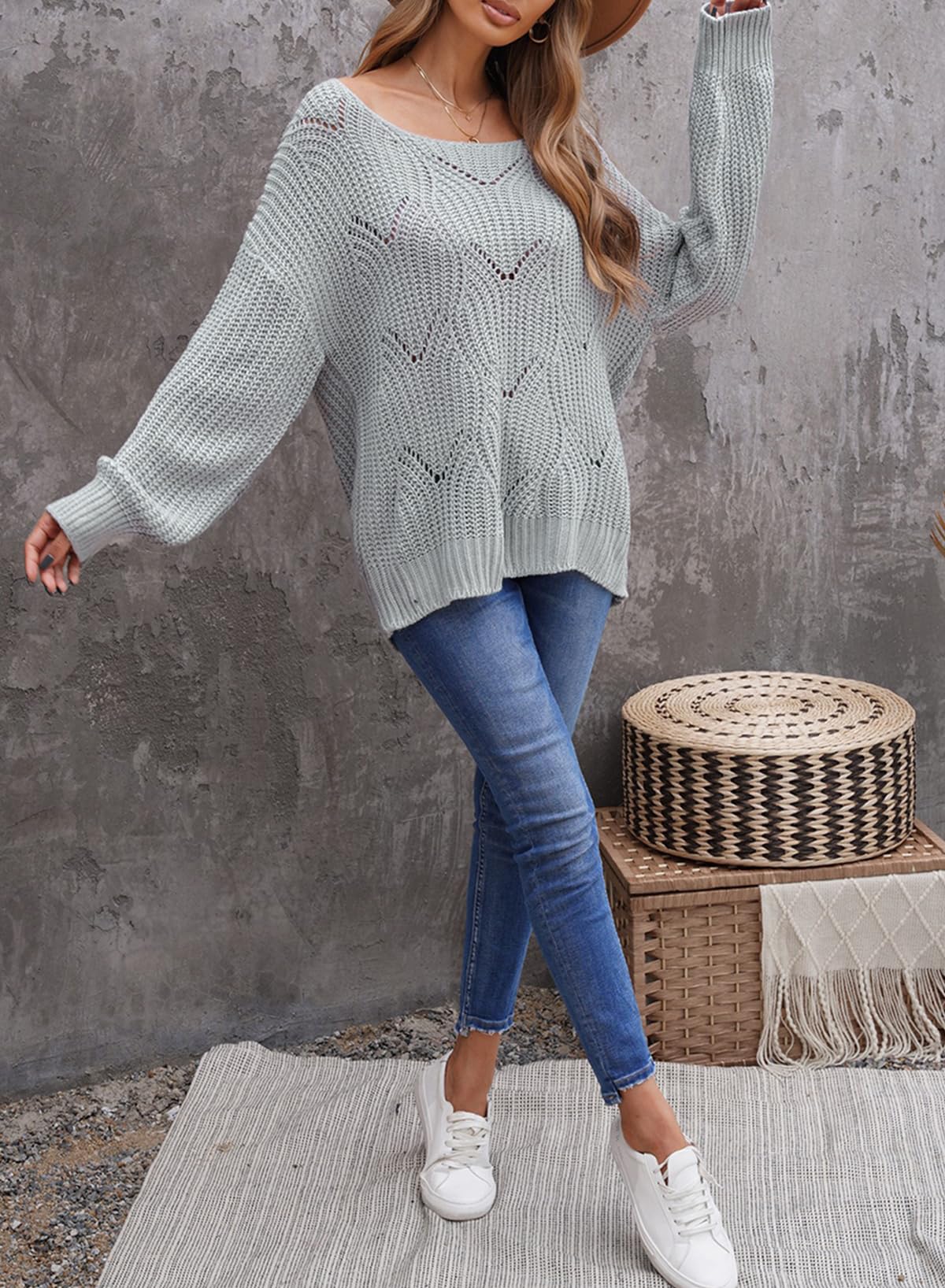 Dokotoo Women’s Knit Sweater – Elegant Crewneck Pullover