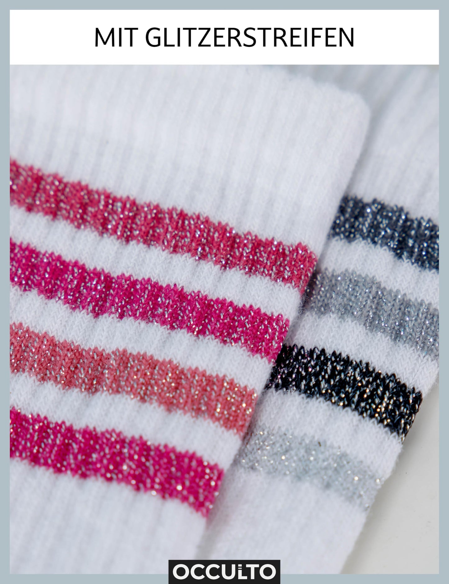 Occulto Women's Retro Tennis Socks – 6-Pack