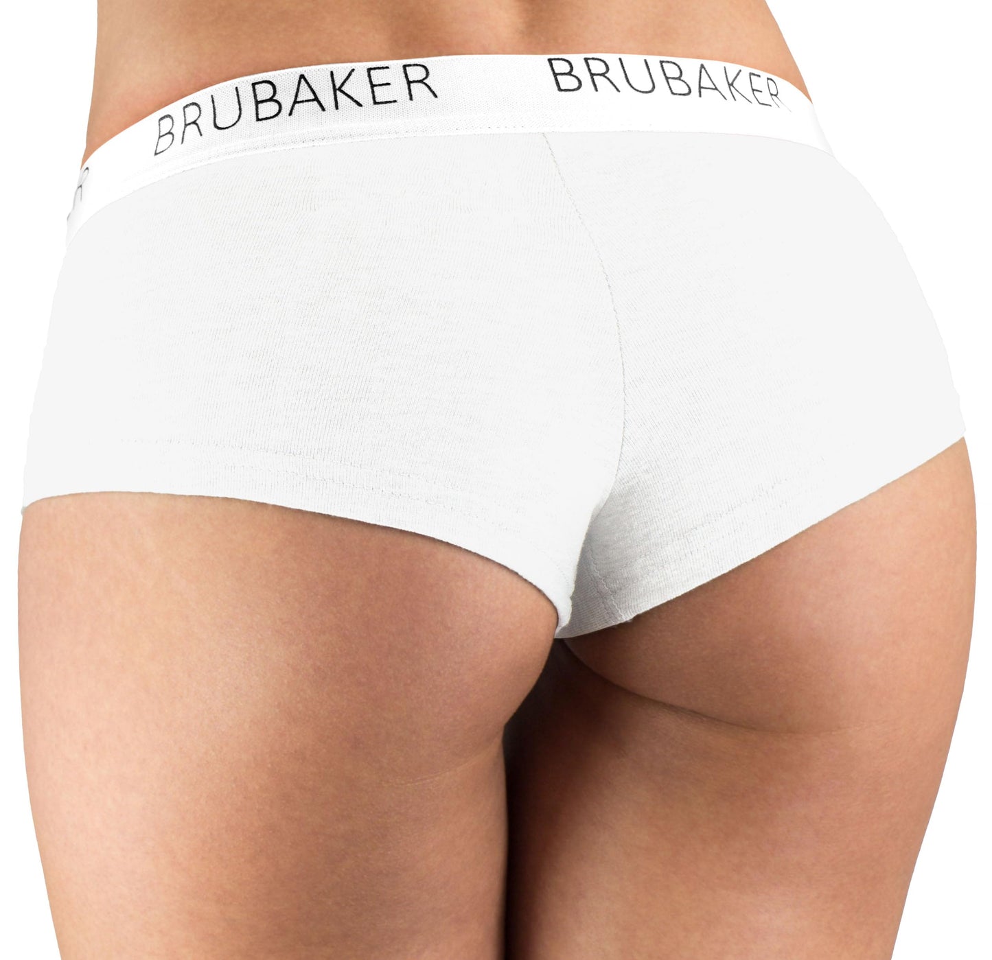 BRUBAKER Women's Panties Cotton Hipster Underwear - Pack of 4