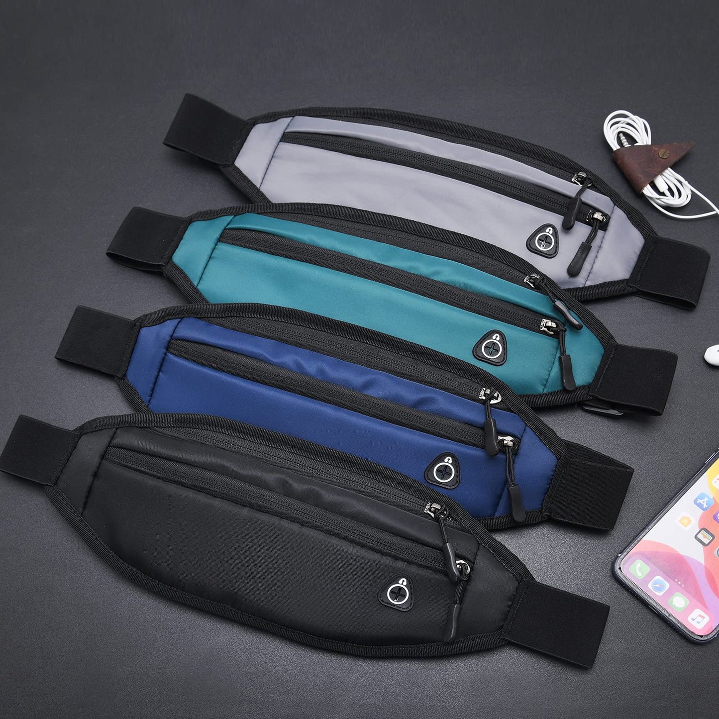 QKUDS Running Belt Waist Pack – Waterproof Fanny Pack