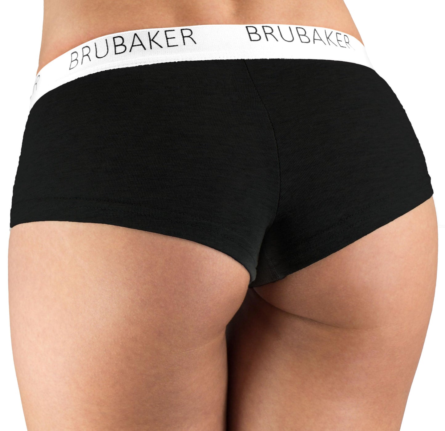 BRUBAKER Women's Panties Cotton Hipster Underwear - Pack of 4