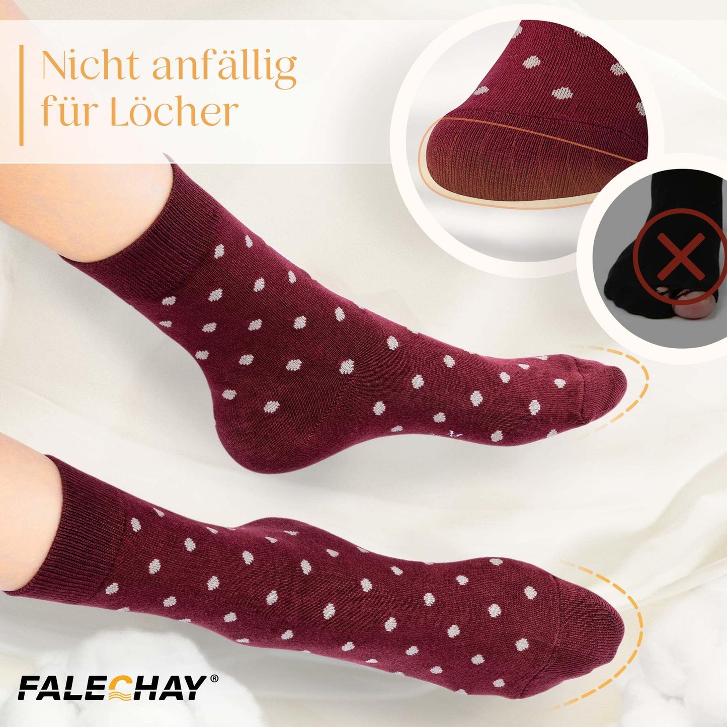 Falechay Women's Socks 10 Pairs – Colorful Cotton Sports Socks