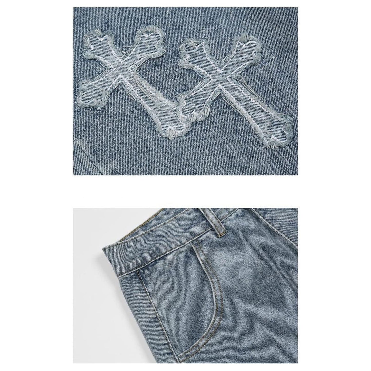 Men's Hip Hop Baggy Jeans – Fashion Print