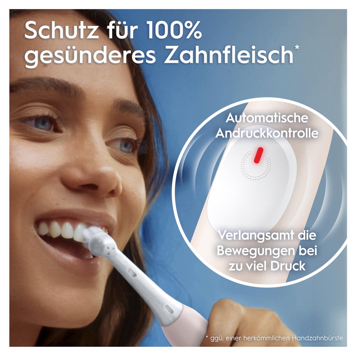 Oral-B PRO 3 3500 Elektrische Zahnbürste/Electric Toothbrush, 2 Aufsteckbürsten, mit 3 Putzmodi und visueller 360° Andruckkontrolle für Zahnpflege, Reiseetui, Geschenk Mann/Frau, schwarz