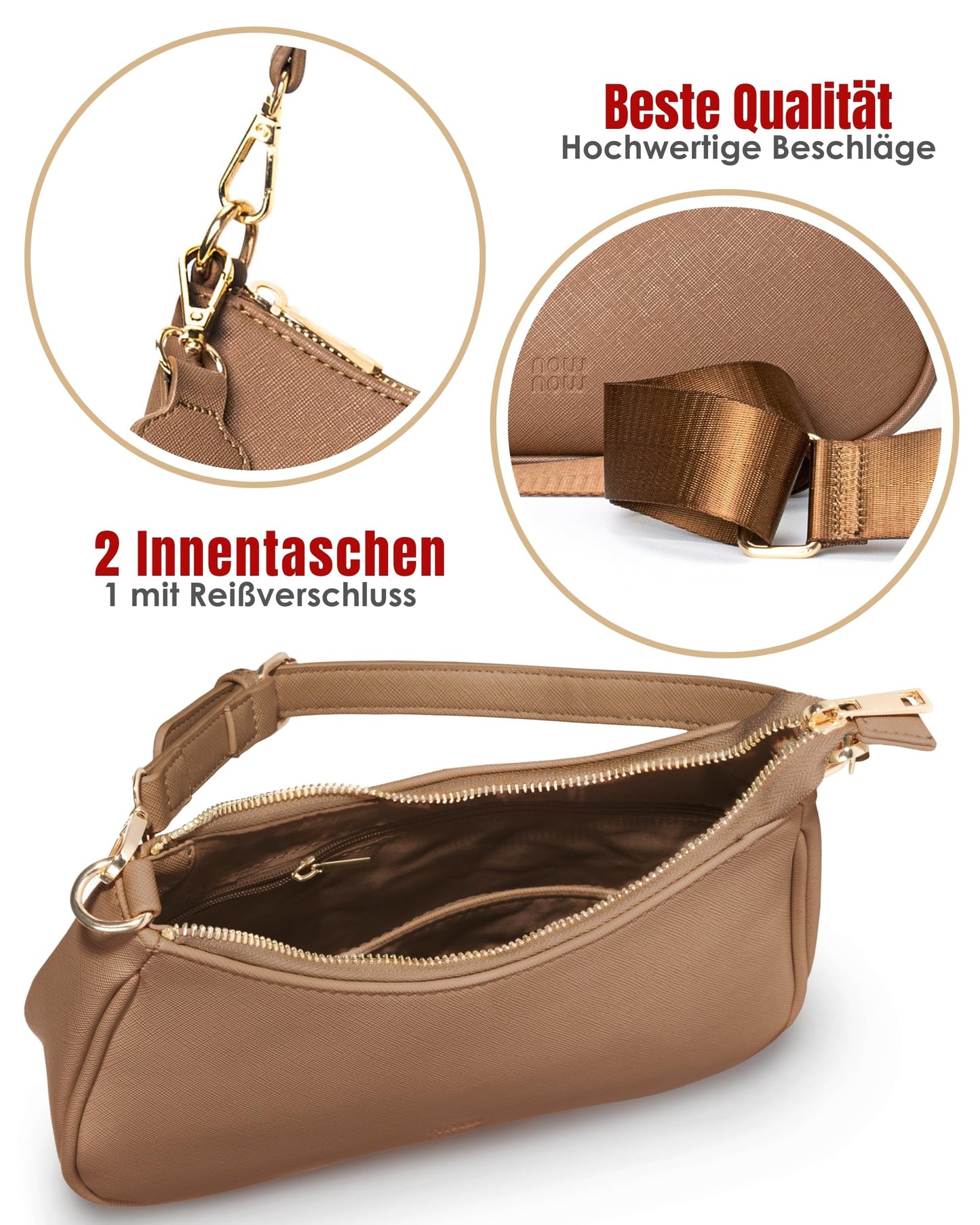Y2K Half Moon Crossbody Bag for Women