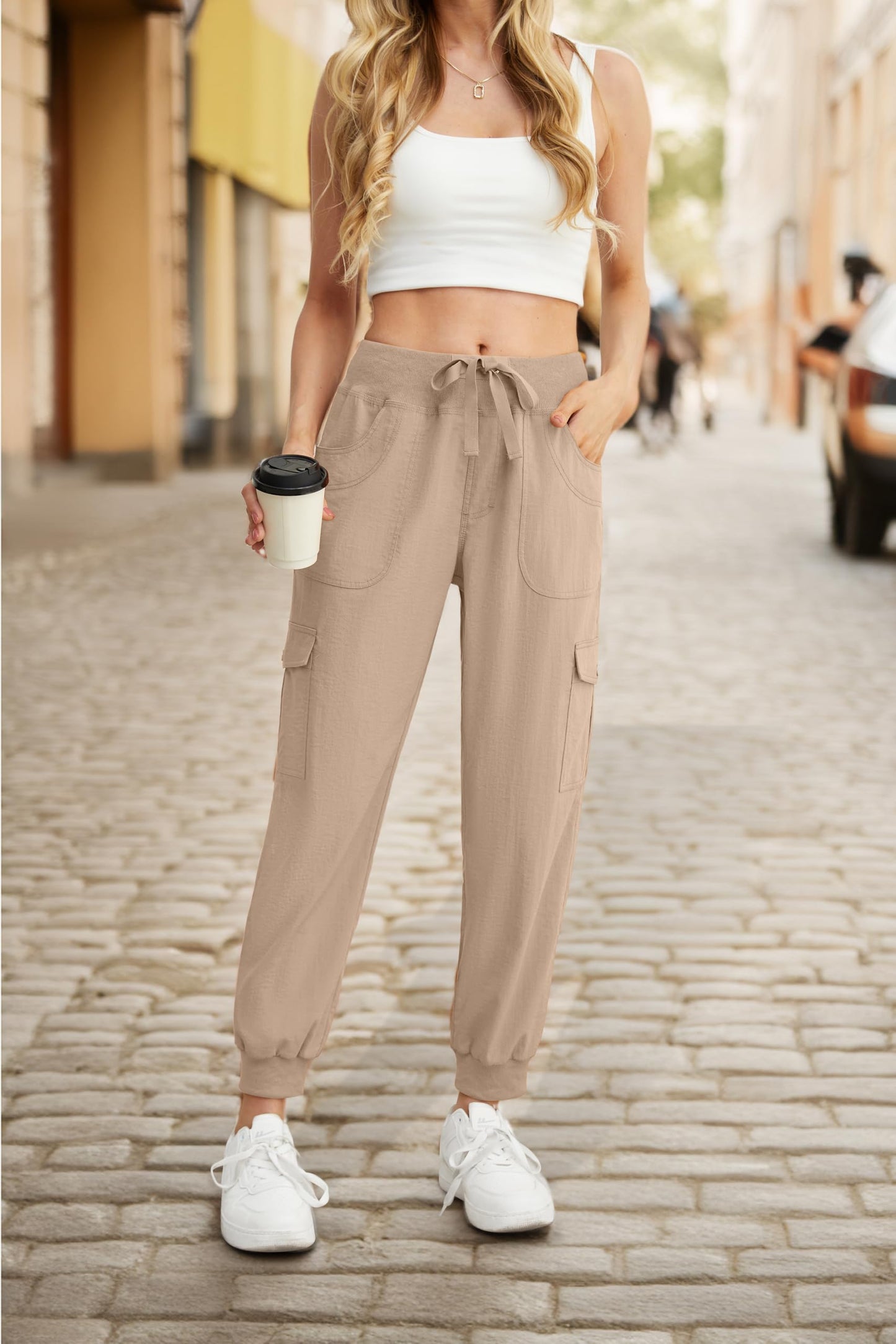 GRECERELLE Women’s Jogging Cargo Pants