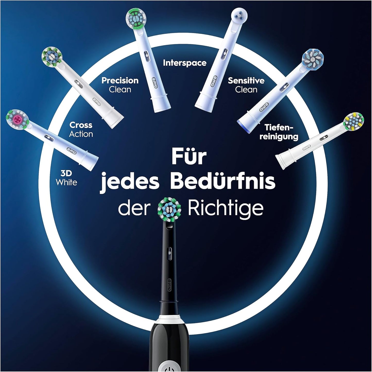 Oral-B Pro Series 1 Elektrische Zahnbürste/Electric Toothbrush, 1 Aufsteckbürste, 3 Putzmodi und Drucksensor für Zahnpflege, Reiseetui, Designed by Braun, black