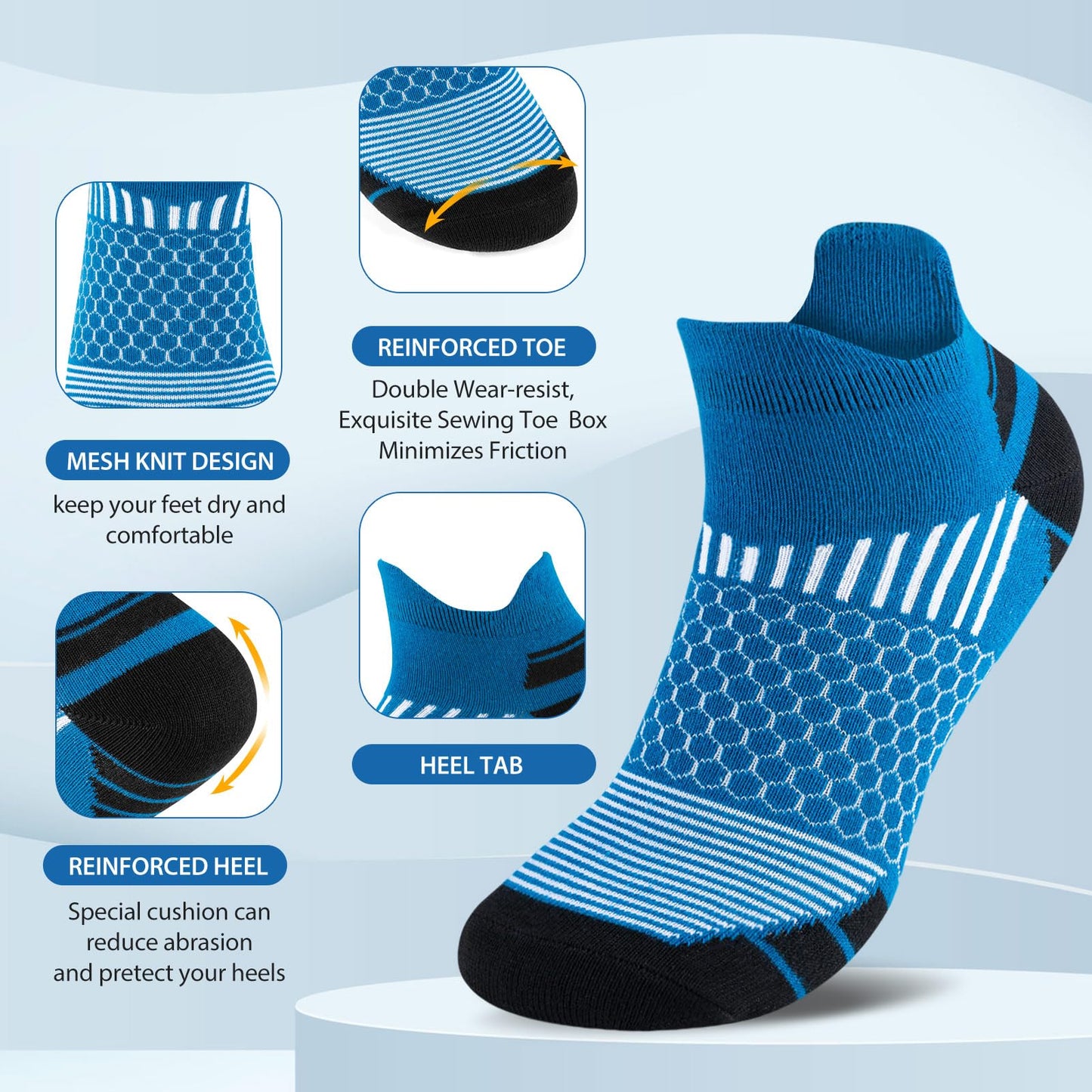Niofind Men's Sneaker Sports Socks