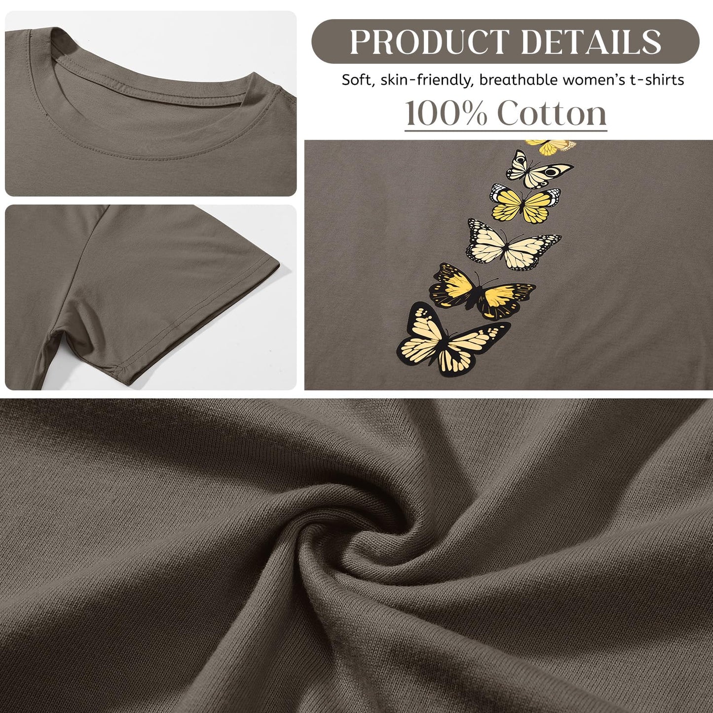 Women’s Oversized Butterfly Print T-Shirt