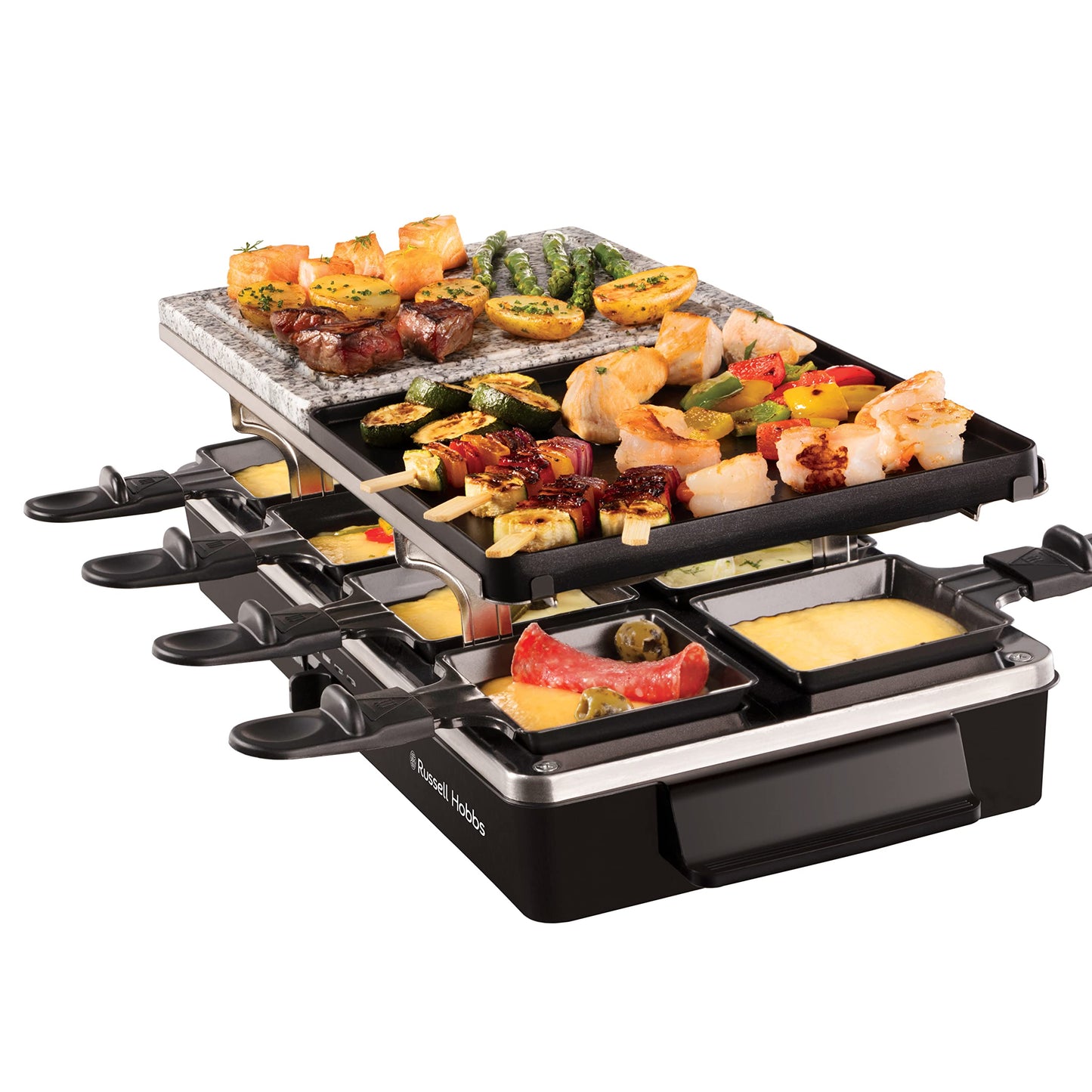 Russell Hobbs Fiesta Fondue 2L 6person(s) Fiesta, 6 person(s), 2 L, Black, Stainless steel, Round, Stainless steel, 1200 W