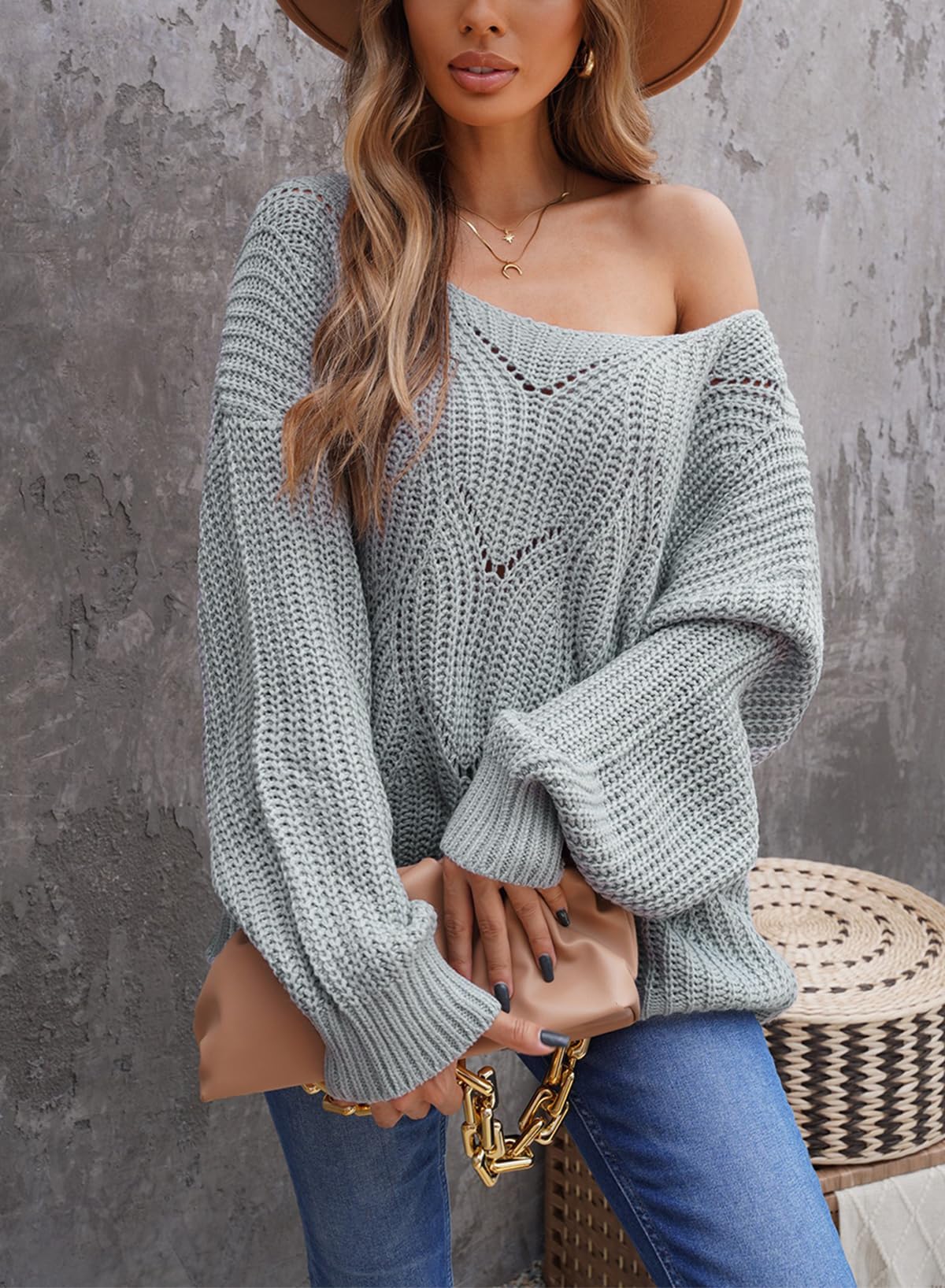Dokotoo Women’s Knit Sweater – Elegant Crewneck Pullover