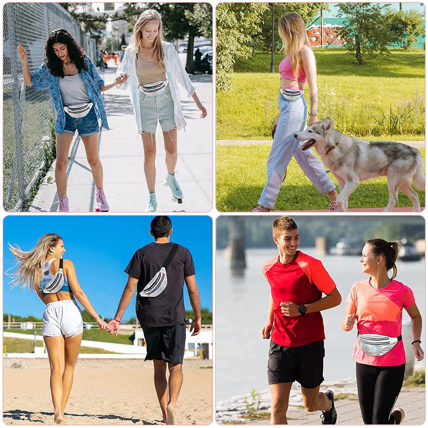 Stylish Waist Bag for Men & Women – Adjustable Hip Bag
