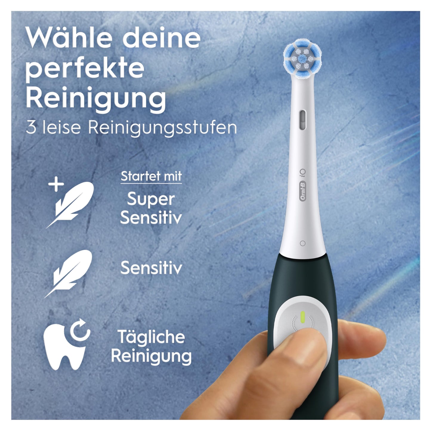 Oral-B PRO 3 3500 Elektrische Zahnbürste/Electric Toothbrush, 2 Aufsteckbürsten, mit 3 Putzmodi und visueller 360° Andruckkontrolle für Zahnpflege, Reiseetui, Geschenk Mann/Frau, schwarz