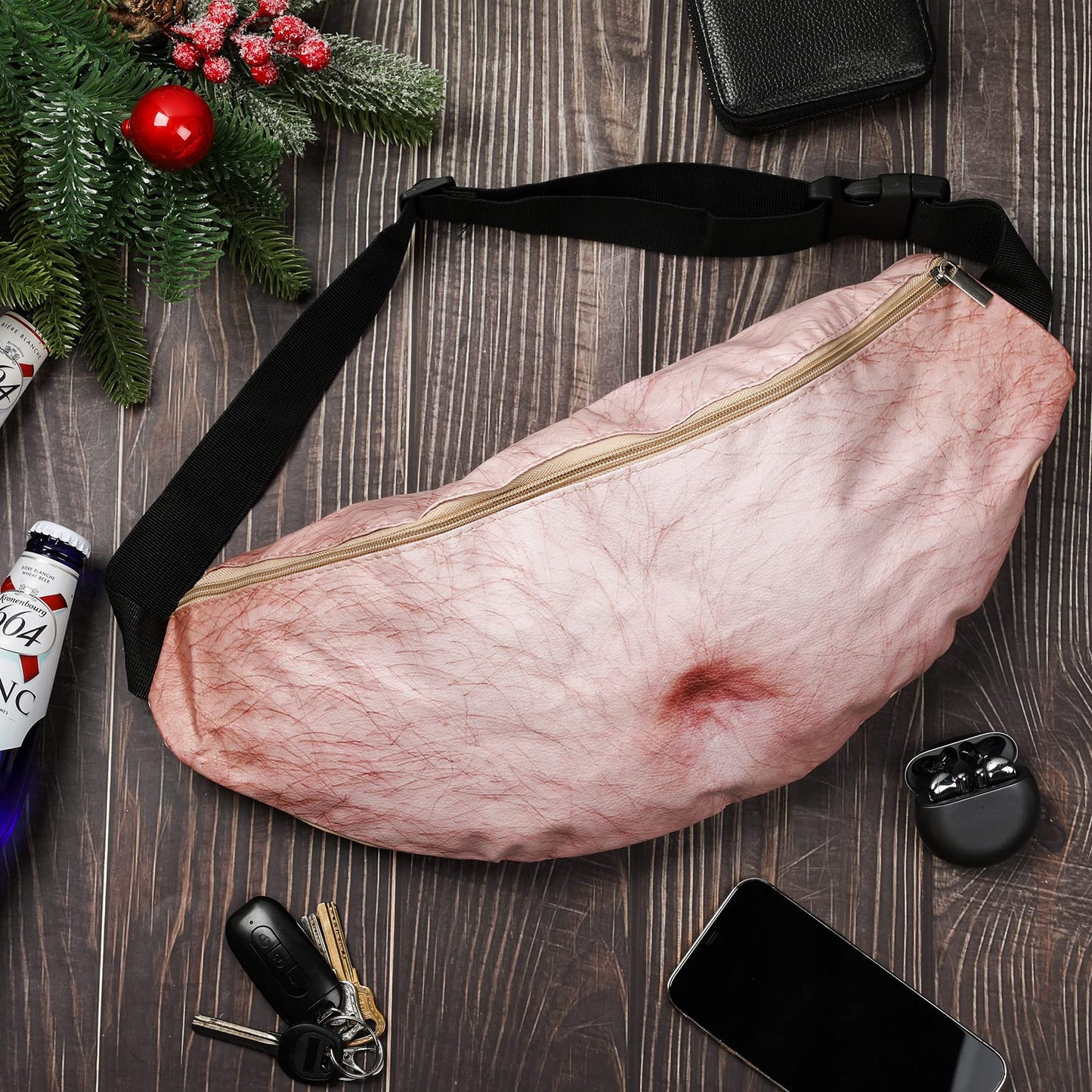 Weewooday Beer Belly Waist Bag – Hilarious Novelty Fanny Pack