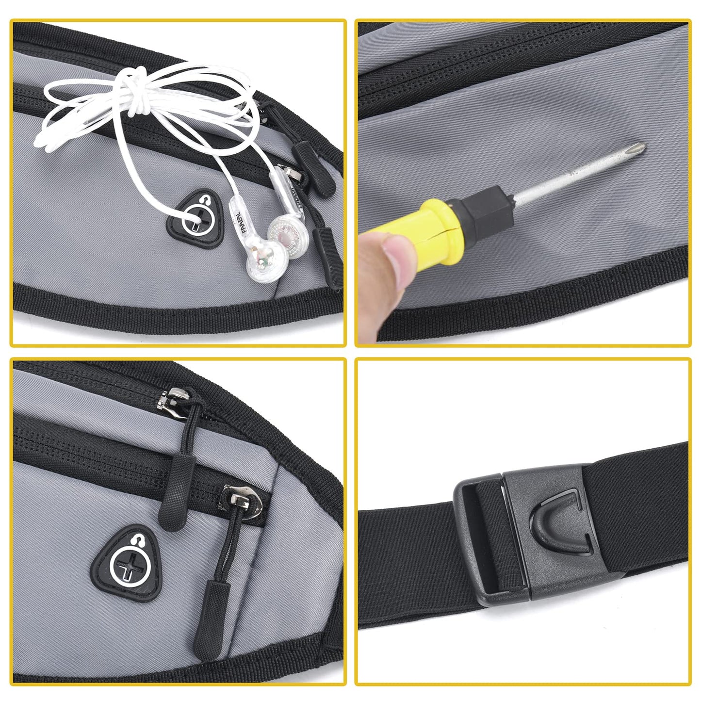 QKUDS Running Belt Waist Pack – Waterproof Fanny Pack