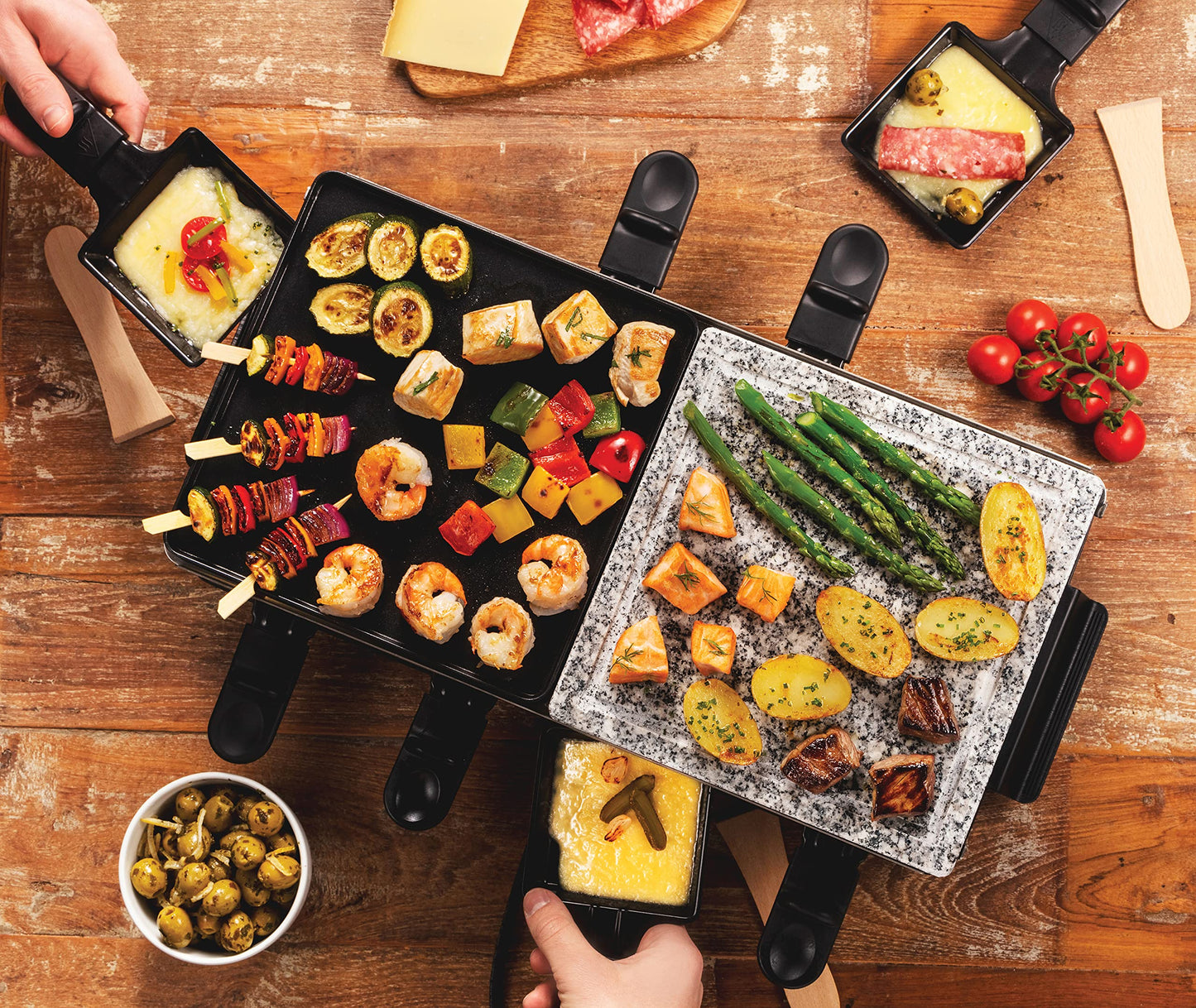 Russell Hobbs Fiesta Fondue 2L 6person(s) Fiesta, 6 person(s), 2 L, Black, Stainless steel, Round, Stainless steel, 1200 W