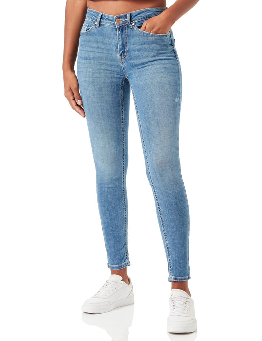 VERO MODA Women’s Mid-Rise Skinny Fit Jeans