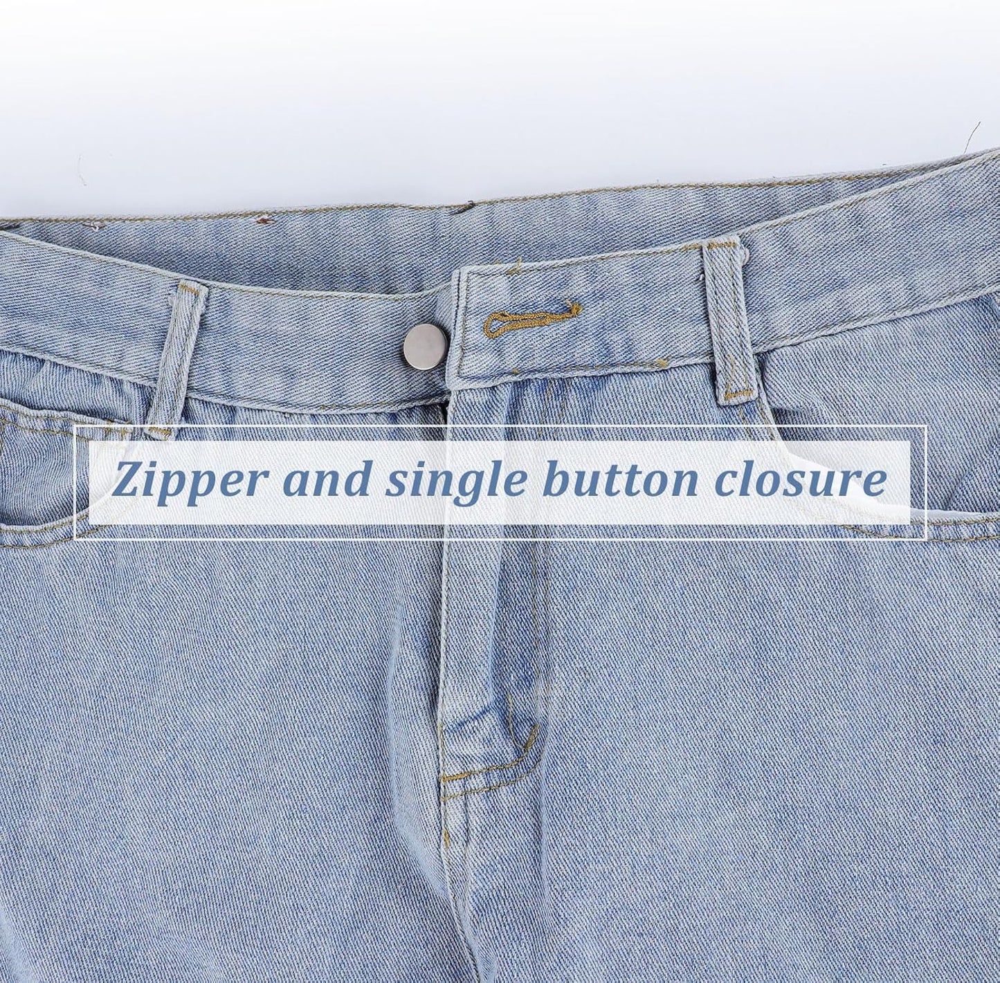 Risipu Men’s Baggy Jeans – Straight Cut Vintage Denim Pants