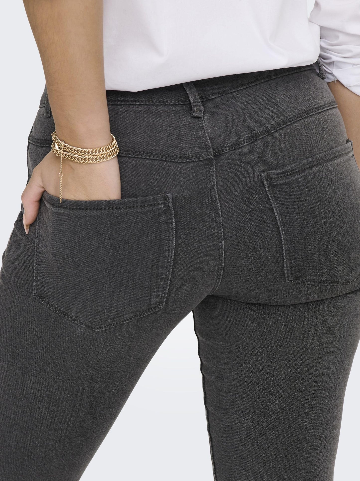 ONLY Women’s ONLRAIN Mid-Rise Skinny Fit Jeans