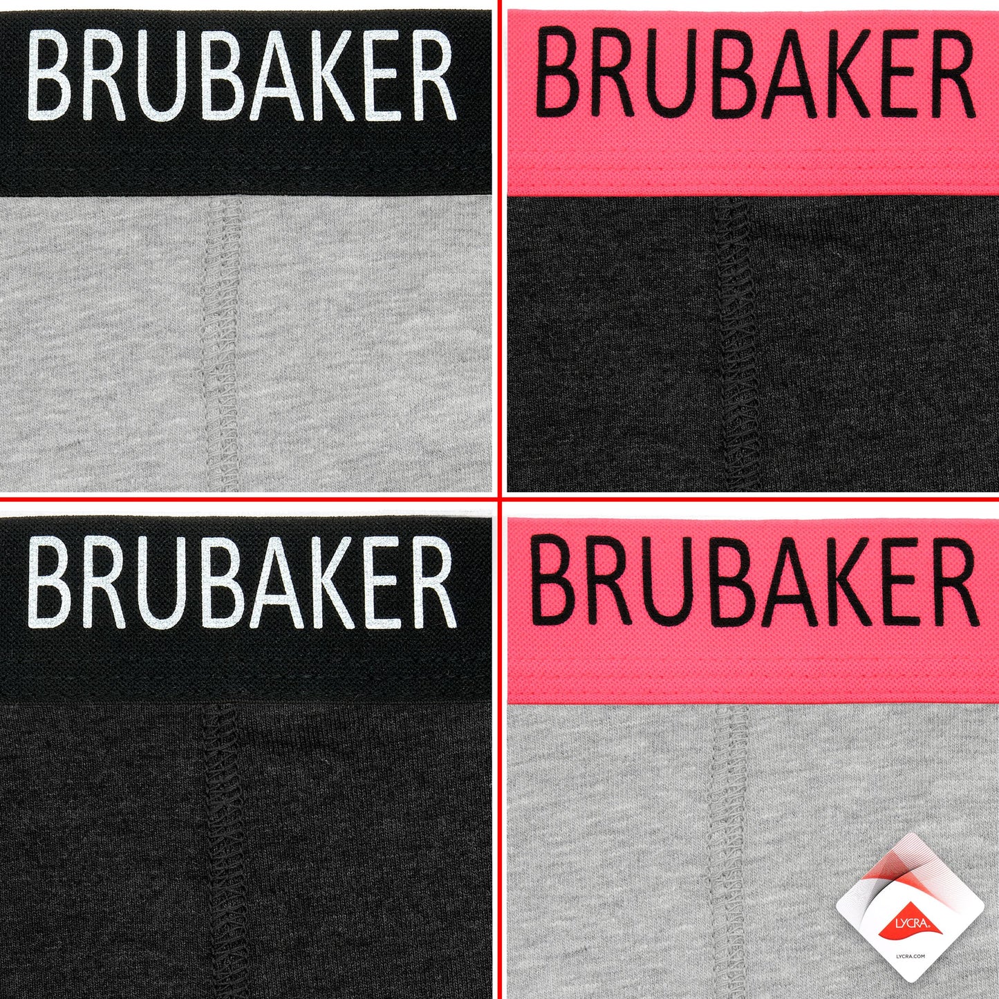 BRUBAKER Women's Panties Cotton Hipster Underwear - Pack of 4